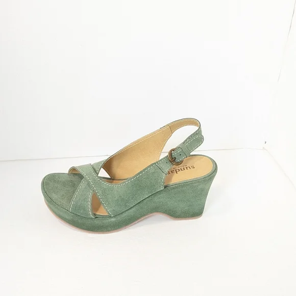 NWOT Sundance suede wedge sandals - Picture 8 of 16